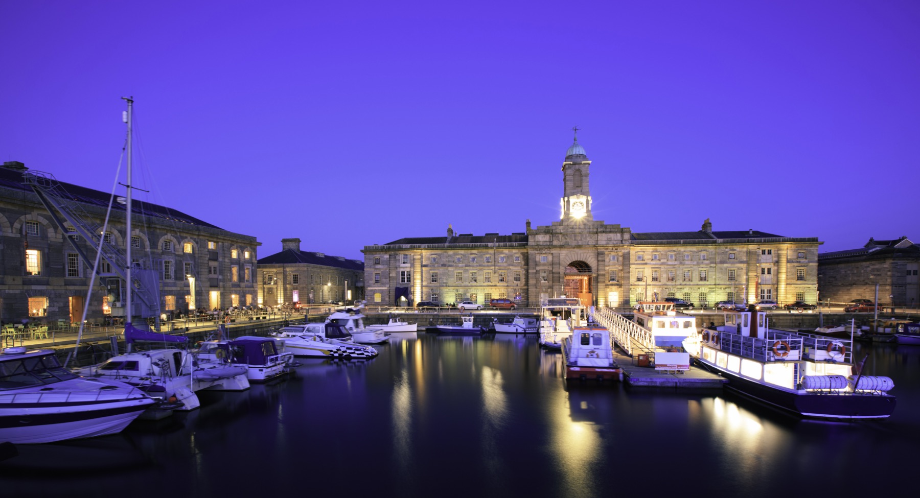 Royal William Yard, Plymouth, at dusk