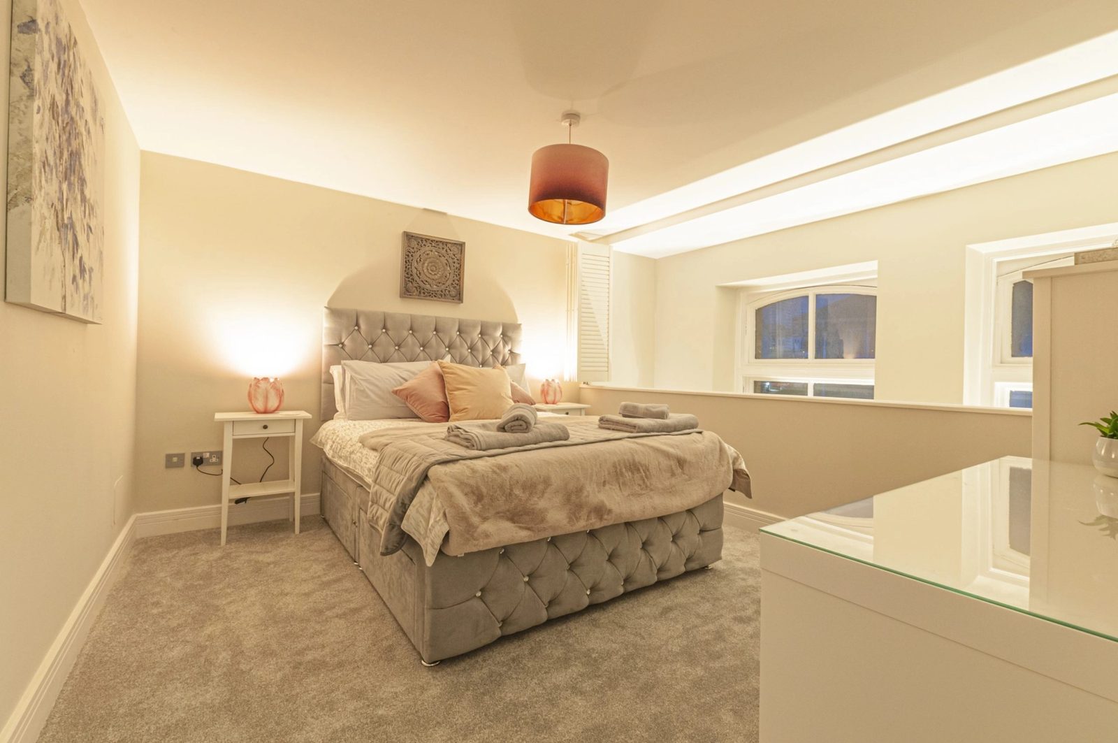 The main bedroom on the upper floor
